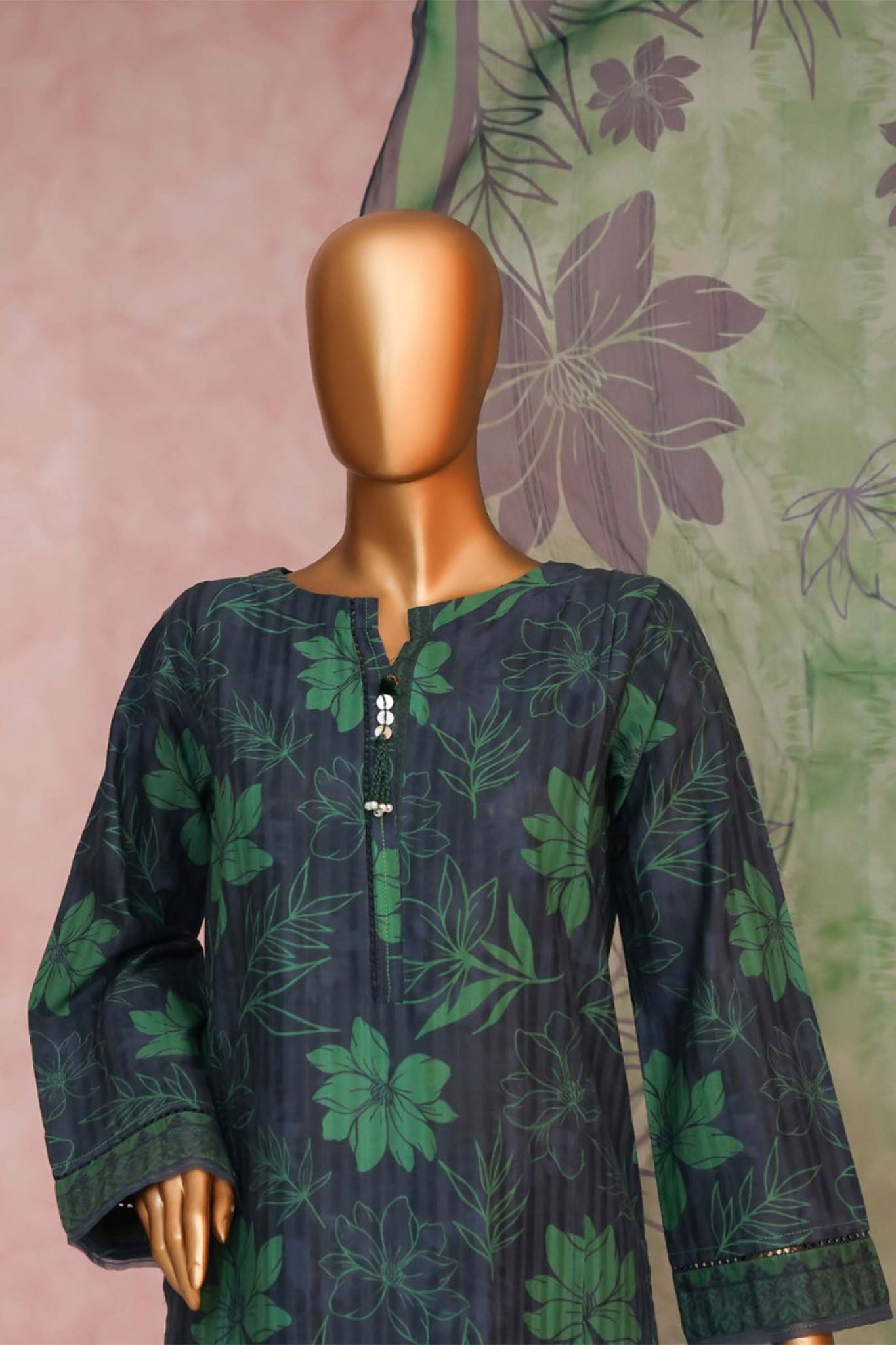 Enchant By HZ Stitched 3 Piece Linnokara Prints Collection'2025-PLK-516