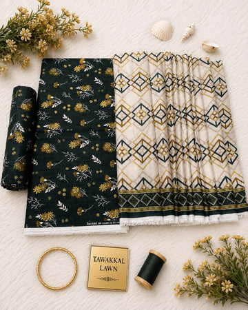 Tawakkal Luxury Lawn  Digital Printed 3Piece Unstitched_ COLLECTION 2026 D#-10