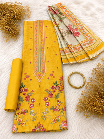 BIN SAEED Luxury Lawn  Digital Printed 3Piece Unstitched_ COLLECTION 2026 D#-42