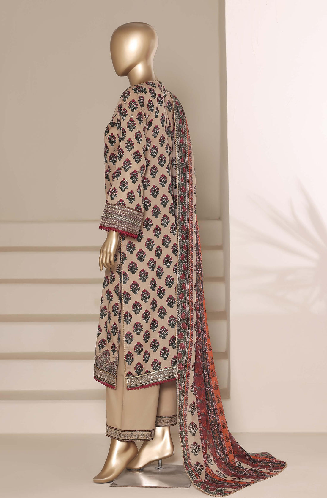 Sadabahar Luxury Regal Lawn With Digital Printed Lawn Dupatta 3Piece Stitched Eid Festive Edition Collection 2026. D#-01