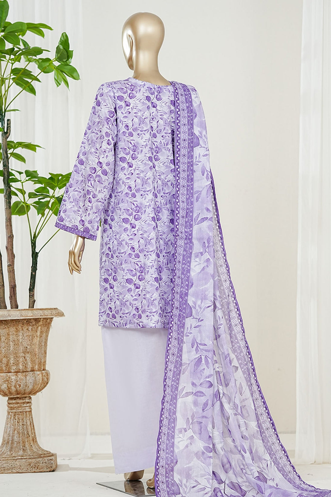 BIN SAEED Luxury Lawn Printed With Farshi Shalwar Vol-01 3Piece Stitched COLLECTION 2026 D-#03