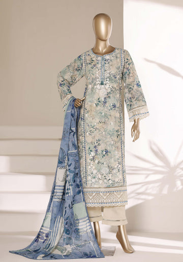 Sadabahar Luxury Signature  Lawn Embroidery 3Piece Stitched Vol-04 COLLECTION 2026. D-10