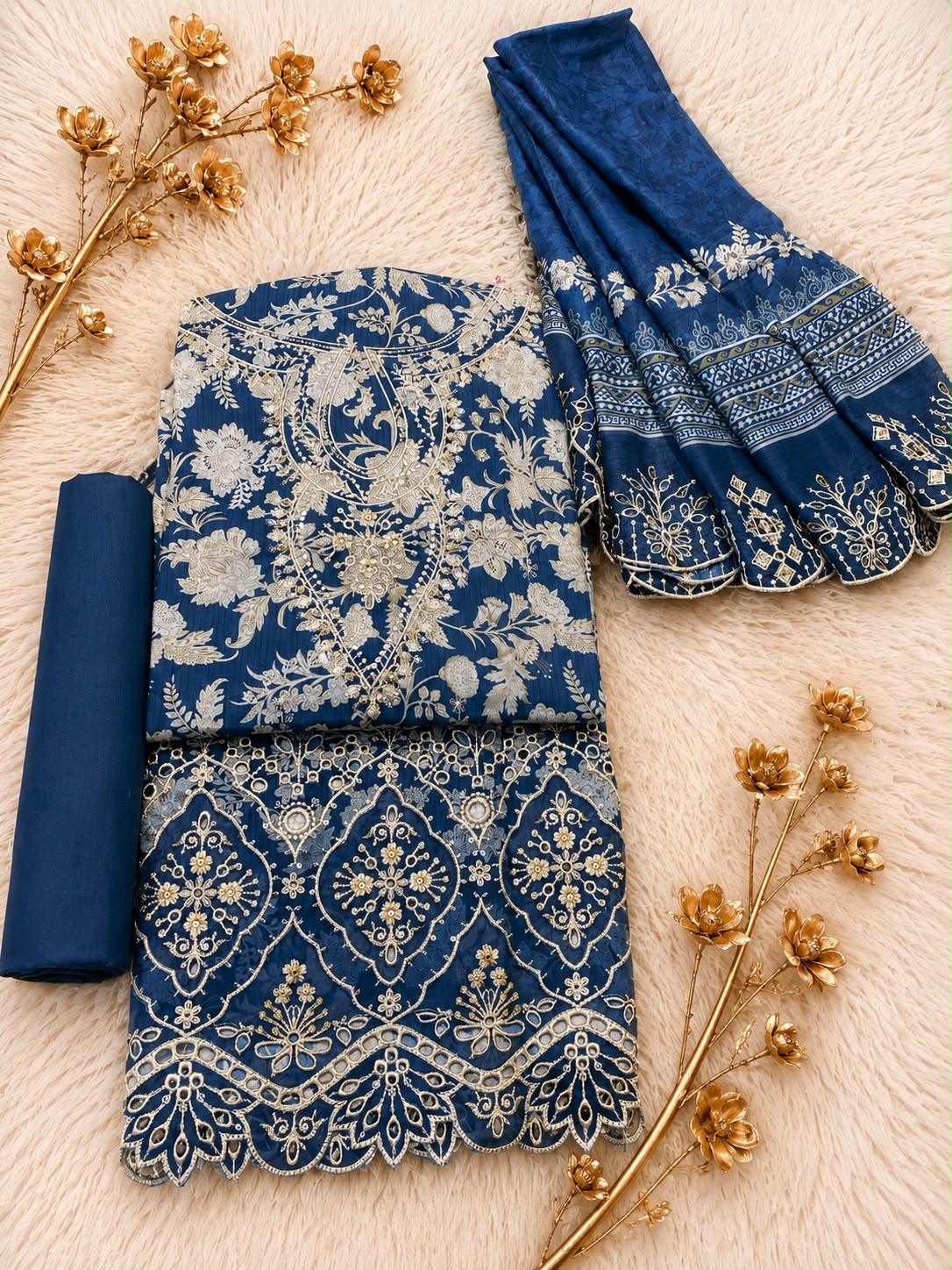 BIN SAEED Luxury Lawn  Embroidery 3Piece Unstitched COLLECTION 2026 D#17