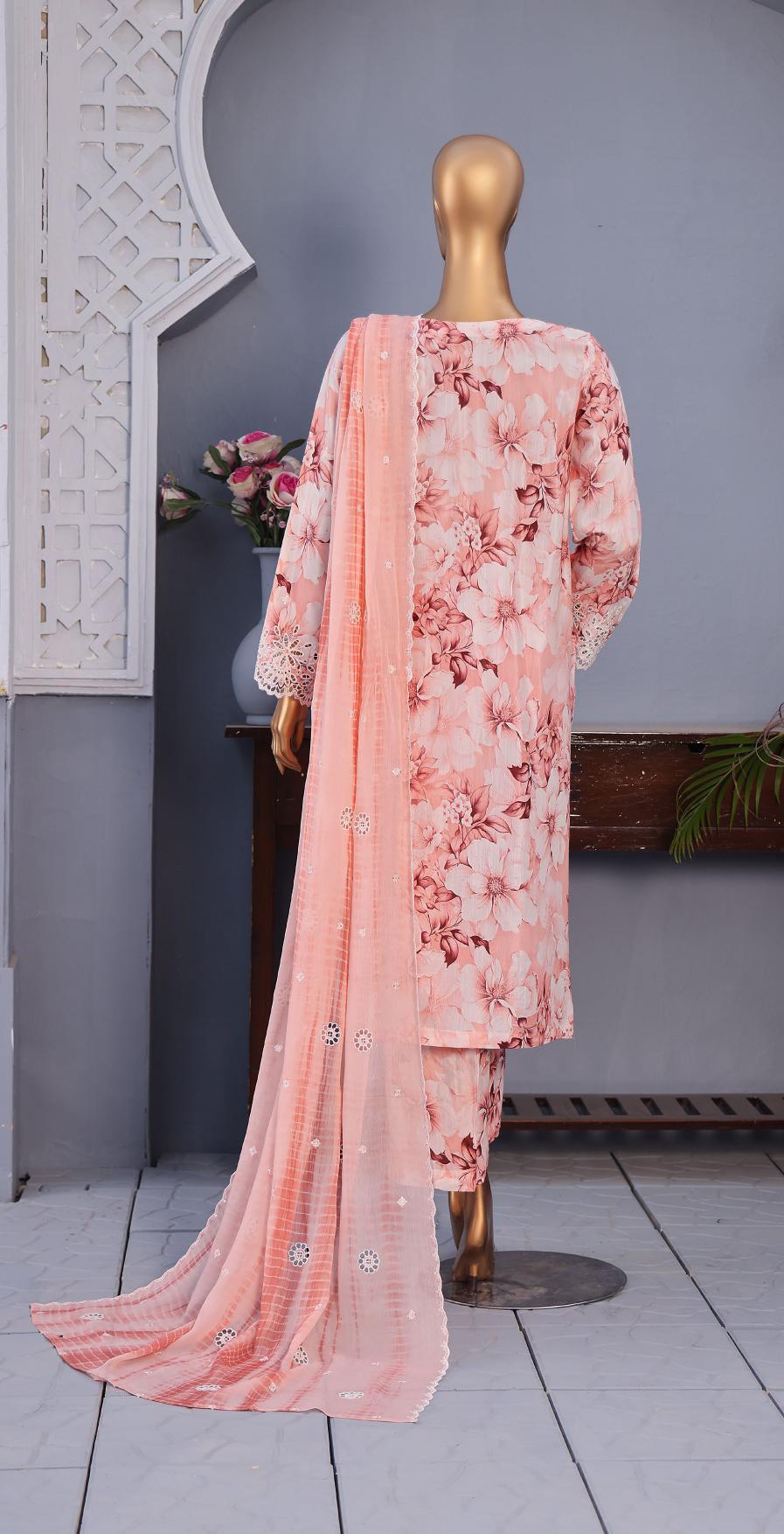 HZ Luxury Majestic Raw Silk Embroidery 3Piece Stitched COLLECTION 2025 D-02