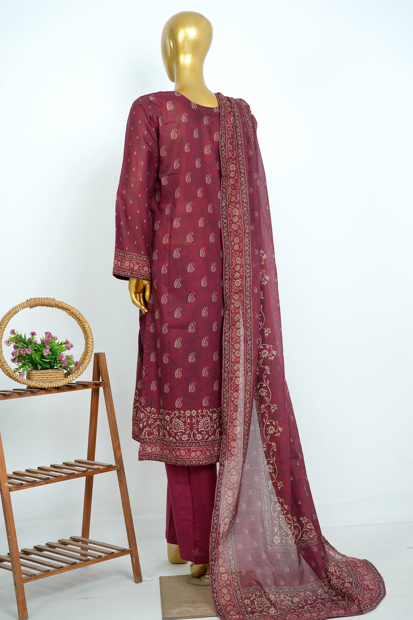 BIN SAEED Luxury Lawn Printed 3pcs Stitched Vol-30 3Piece Stitched COLLECTION 2026 D#-130