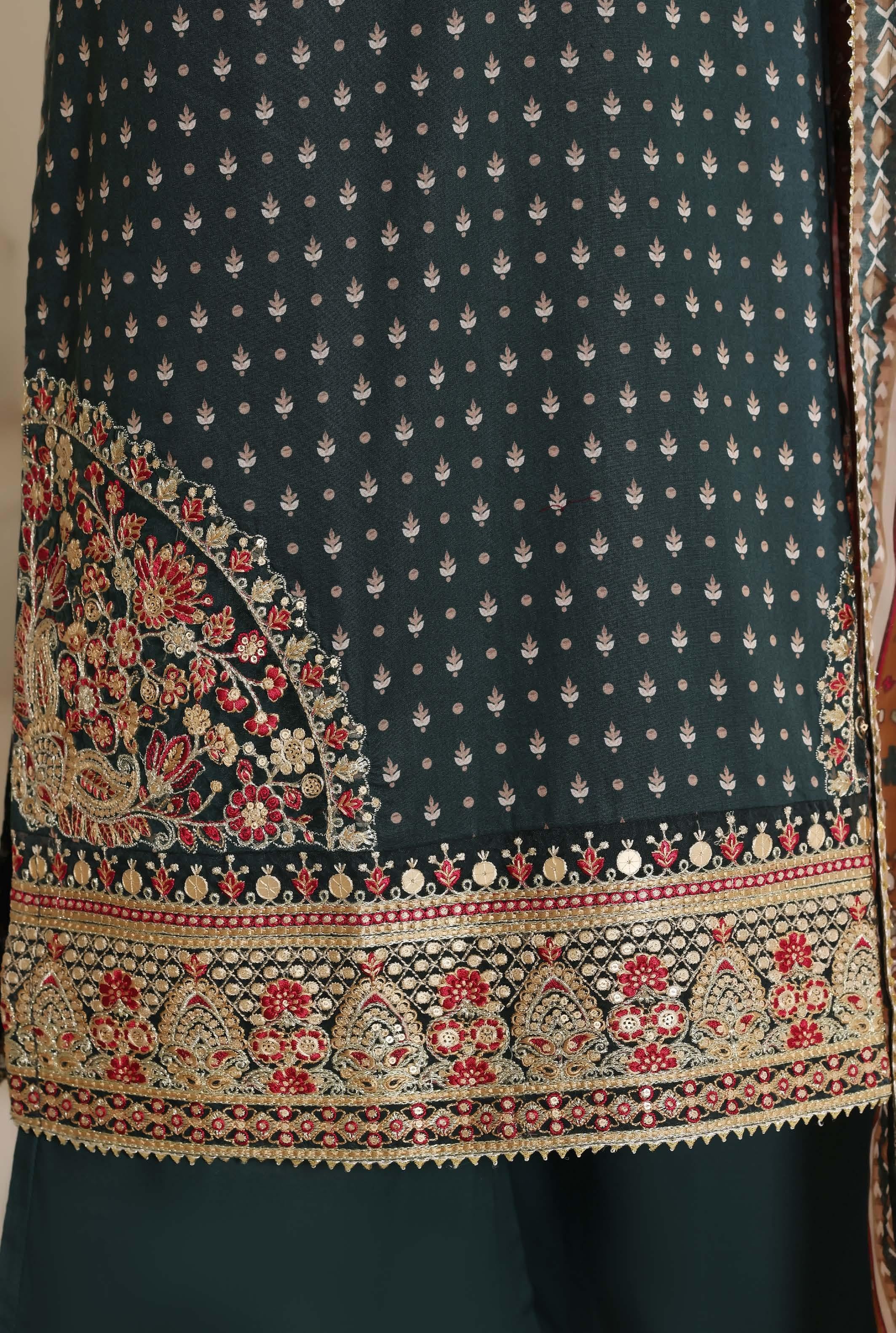 Sadabahar Luxury Regal Lawn With Digital Printed Lawn Dupatta 3Piece Stitched Eid Festive Edition Collection 2026. D#-05