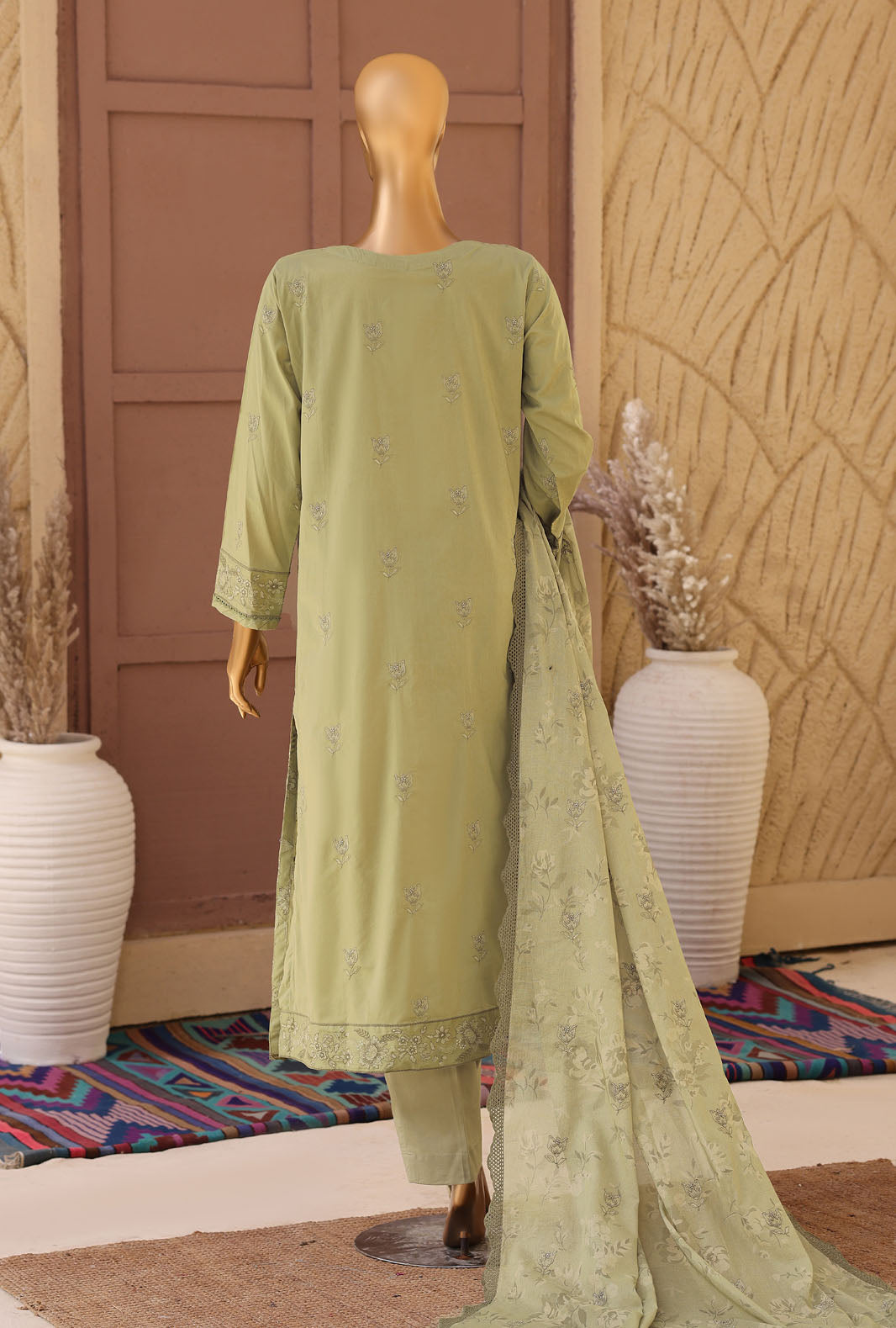 Meeras by HZ Textiles Embroidered Lawn Suit Unstitched 3 Piece Collection 2026 D#-03