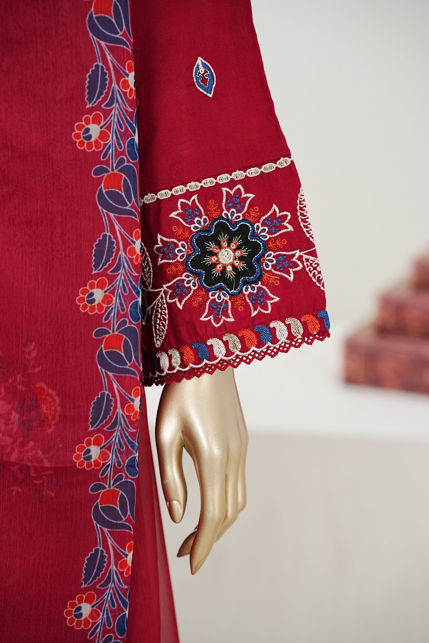 Bin Saeed Luxury Laserkari Heavy Embroidery Festive 3Piece Stitched Collection 2026 D#-06
