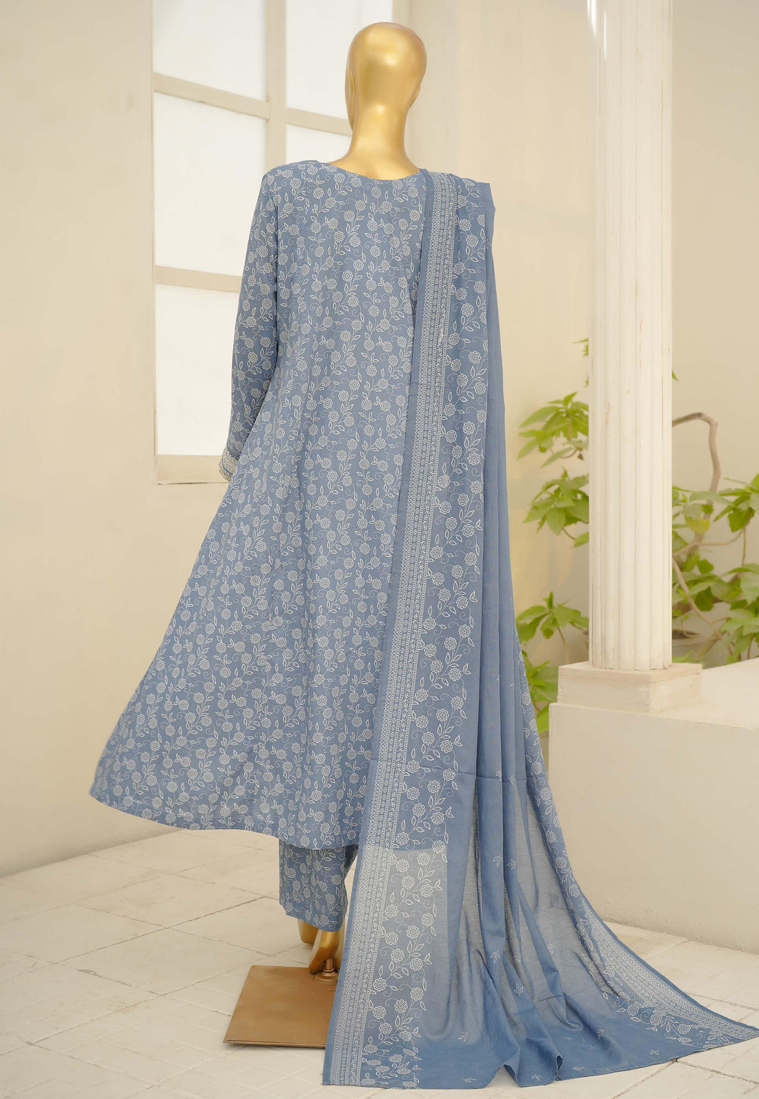 Bin Saeed Luxury Peplum Frock Style Embroidery 3Piece Stitched Vol-01 COLLECTION 2026. D#08