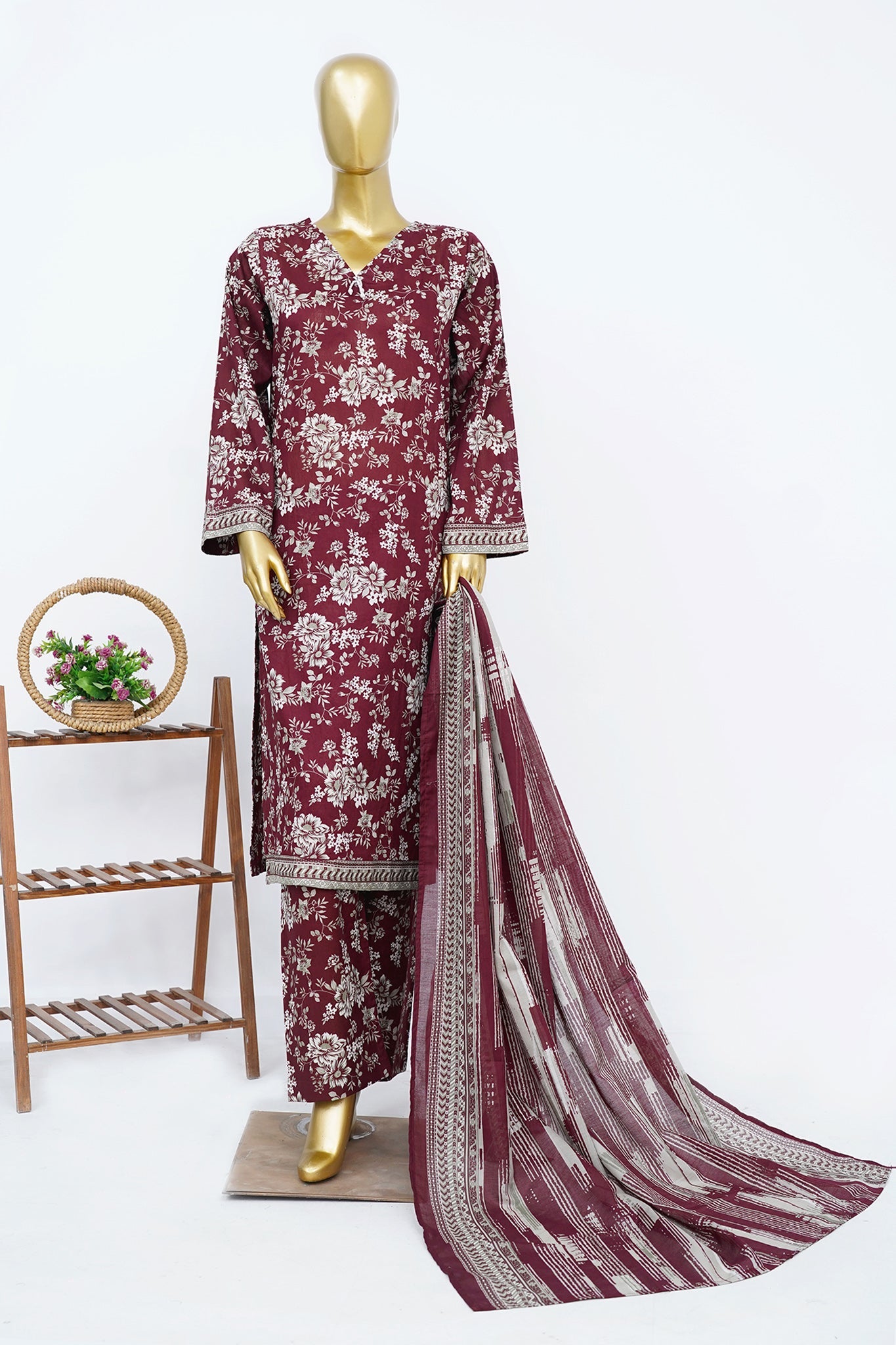 BIN SAEED Luxury Lawn Printed 3pcs Stitched Vol-30 3Piece Stitched COLLECTION 2026 D-#70