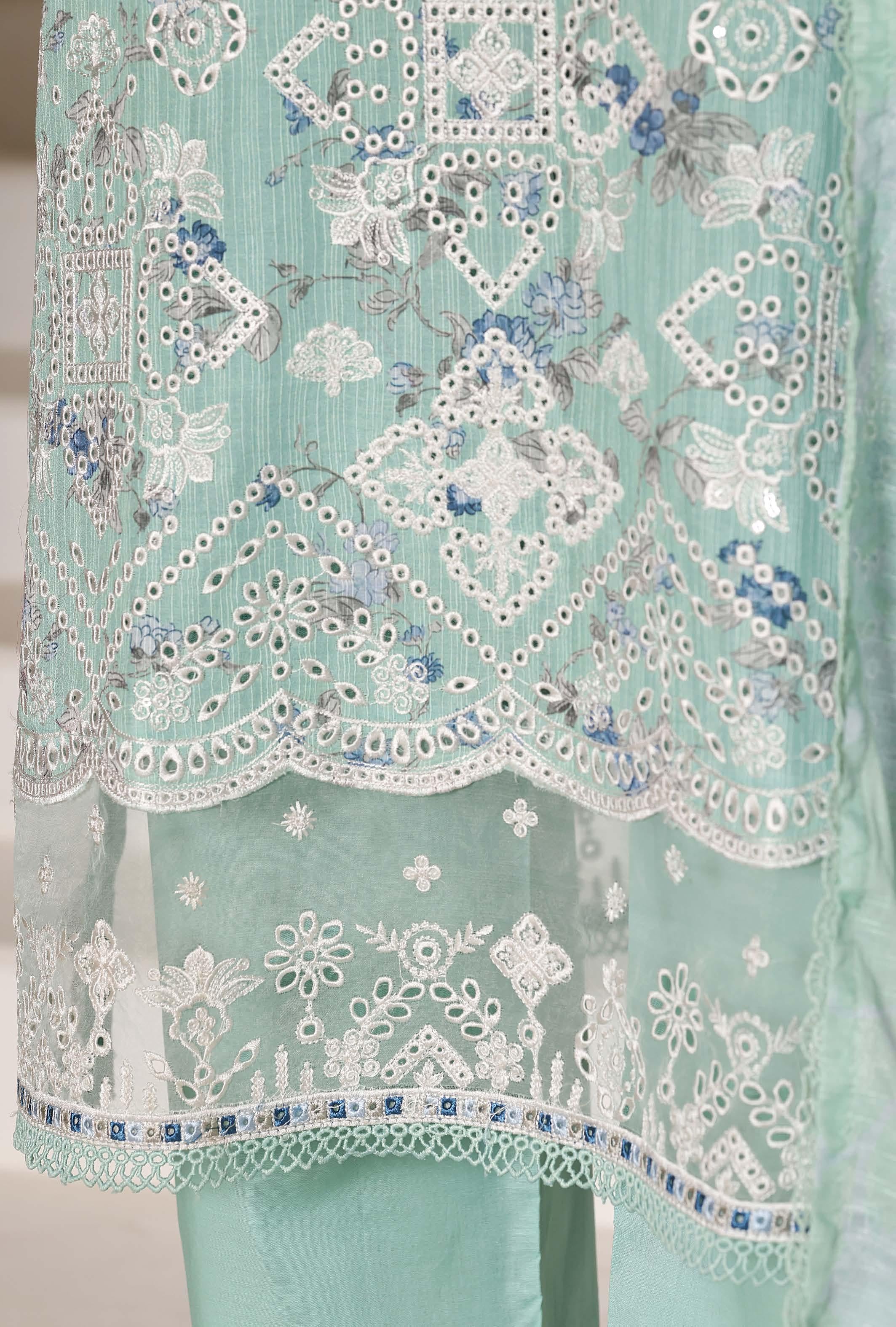 Sadabahar Luxury Amyrah Lawn With Digital Printed Lawn Dupatta 3Piece Stitched Eid Festive Edition Collection 2026. D#-04