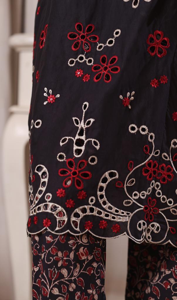 Bin Saeed Luxury Laserkari Lawn With Digital Printed Lawn Dupatta 3Piece Stitched Vol-01 Collection 2026. D#-04