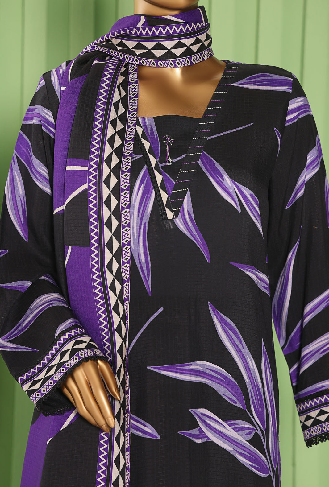 Vogue By HZ Textiles Printed Viscose Suit Unstitched 3 Piece Winter Collection 2025 D-03