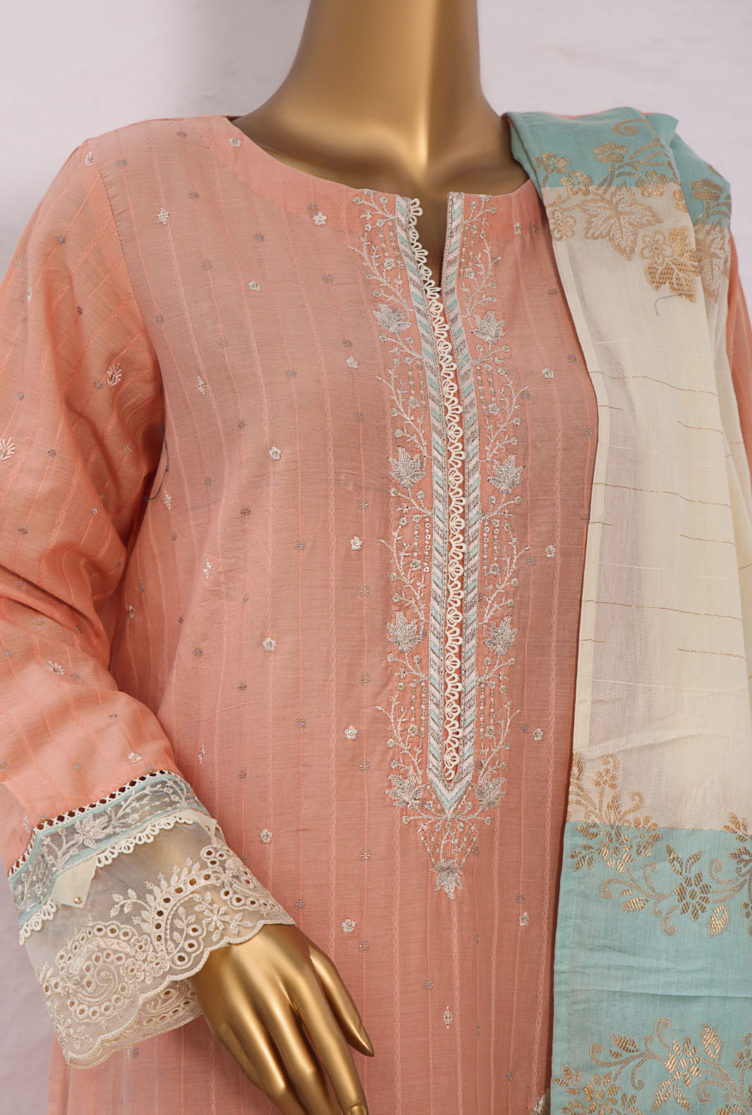 Turkish Jacquard By HZ Textiles Embroidered Jacquard Suit Unstitched 3 Piece 2025 TJE- 1092