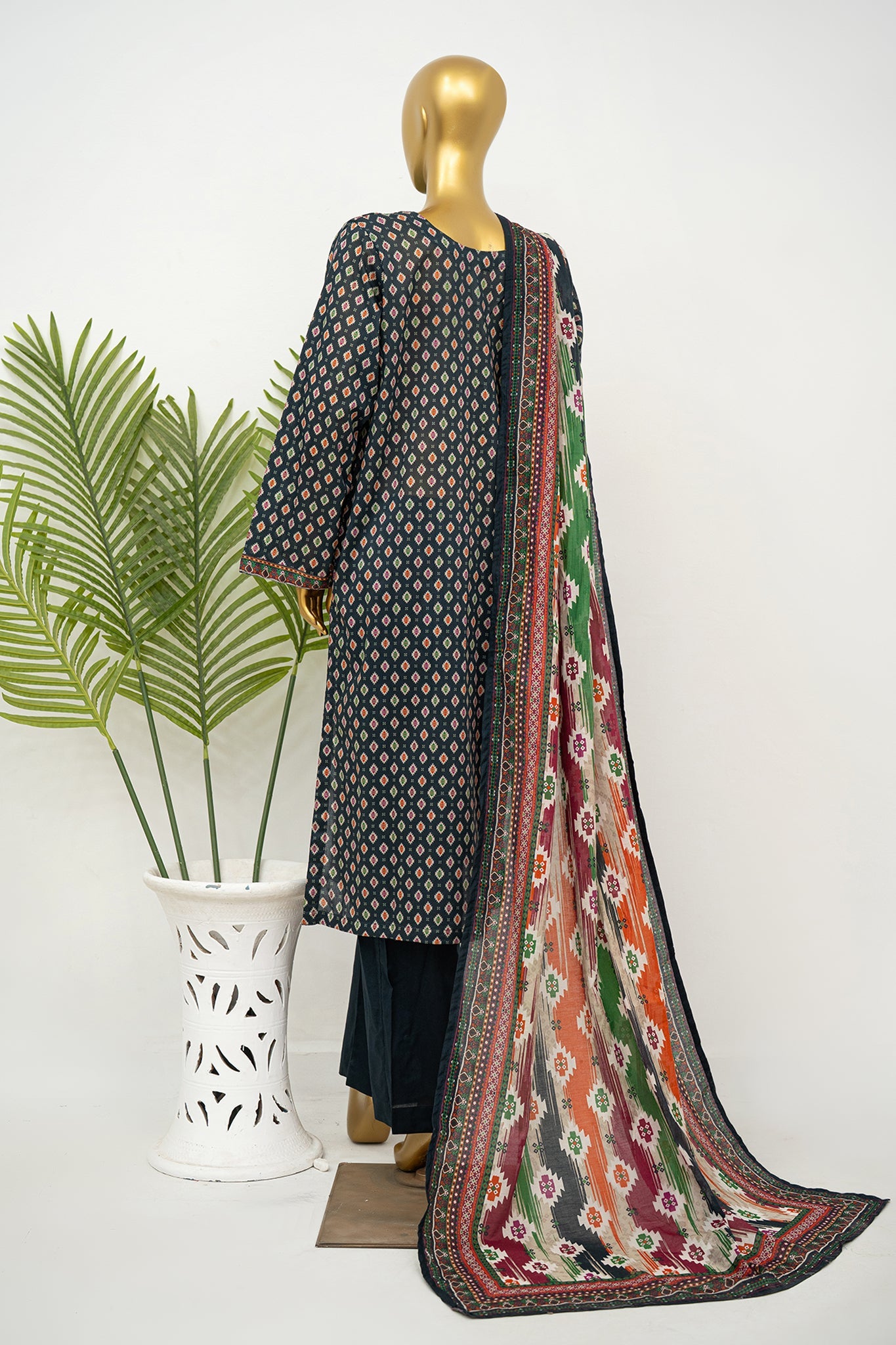 BIN SAEED Luxury Lawn Printed 3pcs Stitched Vol-30 3Piece Stitched COLLECTION 2026 D#-123