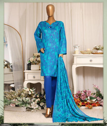 HZ Daily Wear Luxury Lawn Printed Vol-12 3Piece Stitched Collection 2026 D#-01