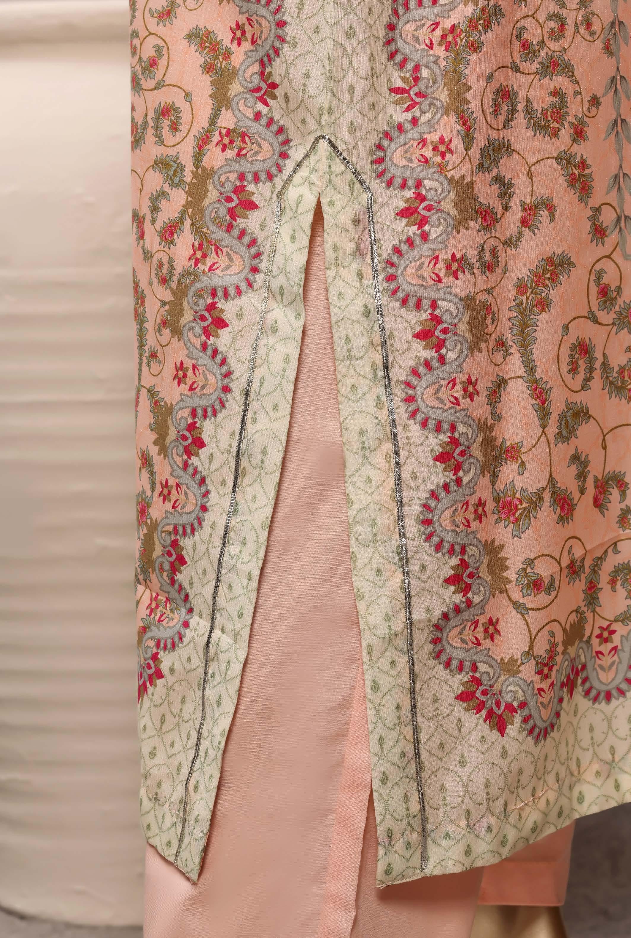 Sadabahar Luxury Chimti Lawn 3Piece Ready To Wear Kaftan Collection KFL-1003