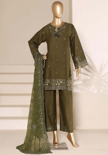 Sadabahar Luxury Slub Viscous Lawn Embroidery With Chiffon Embroidery Dupatta Stitched Vol-05 Collection 2026. LEL-25