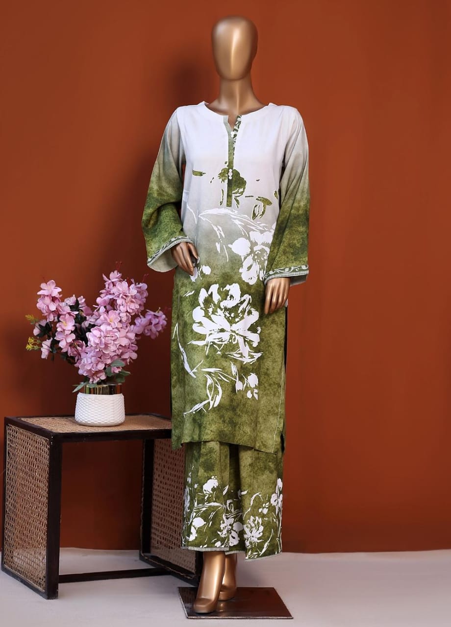 HZ LINEN CO-ORD'S 2PIECE DIGITAL PRINTED STITCHED COLLECTION 2025. HZLCR- 2015