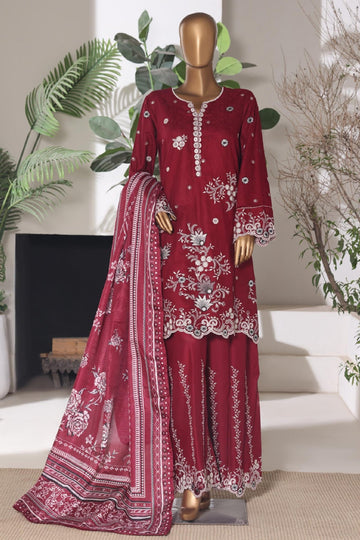 Bin Saeed Luxury Jacquard Lawn Embroidery 3Piece Stitched Collection 2026 D#-07
