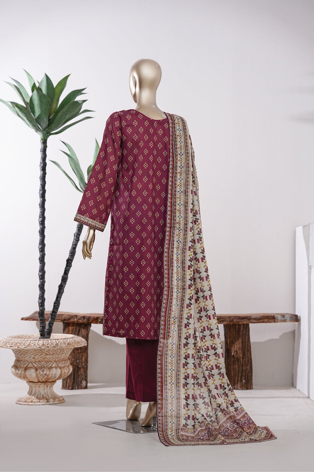 BIN SAEED Luxury Lawn Printed 3pcs Stitched Vol-18 3Piece Stitched COLLECTION 2026 D-#32