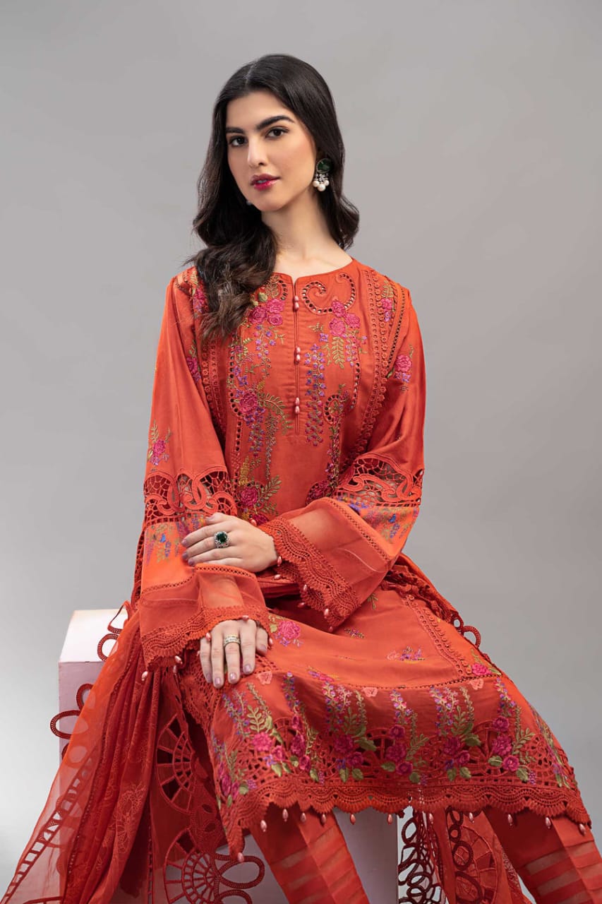 Maria B Luxury 3Piece Rtw Lawn Collection Collection 2025 MBLE-3209