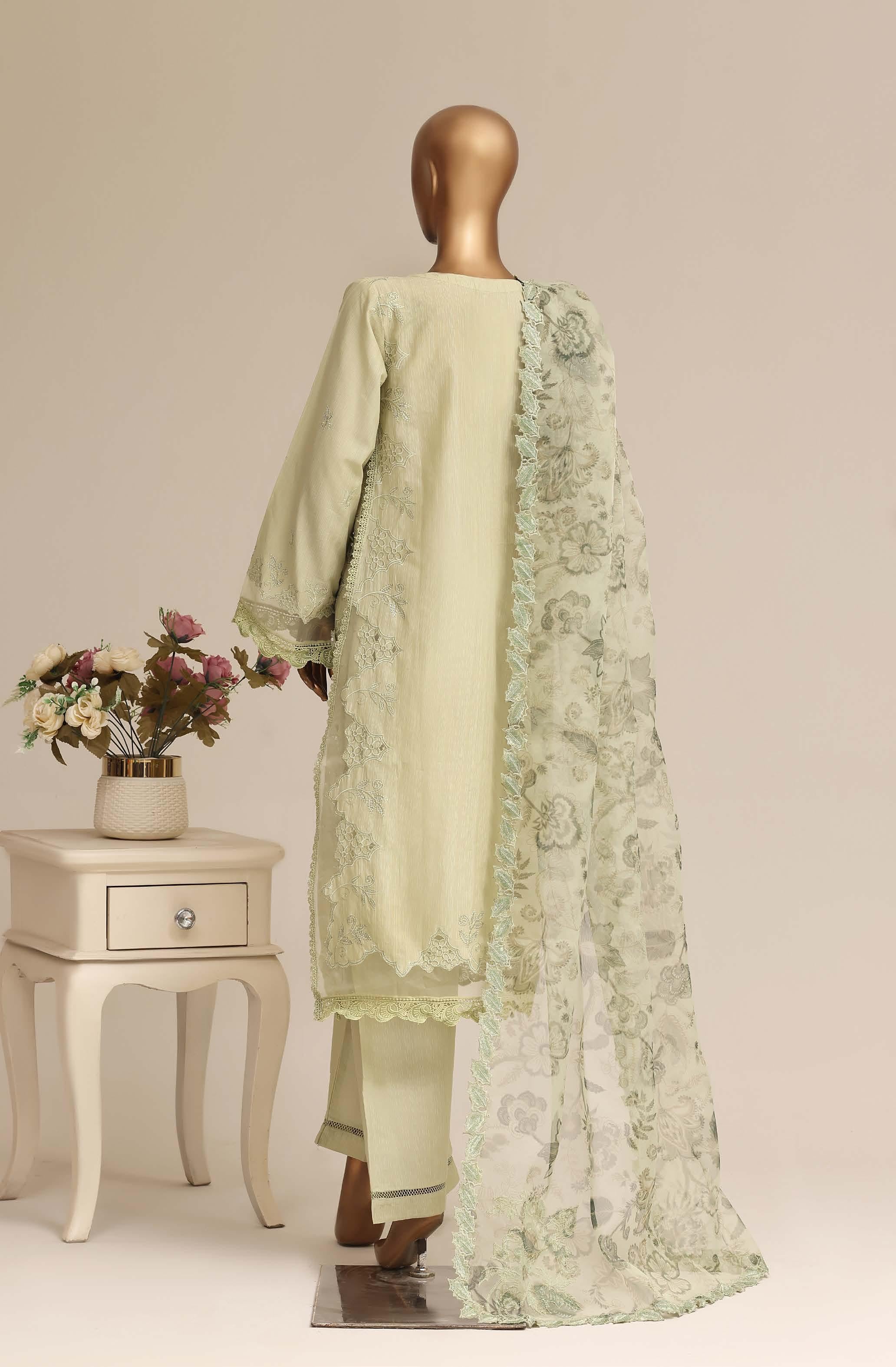 Sadabahar Luxury Slub Lawn Embroidery Stitched Vol-15 Collection 2026. LEL-06
