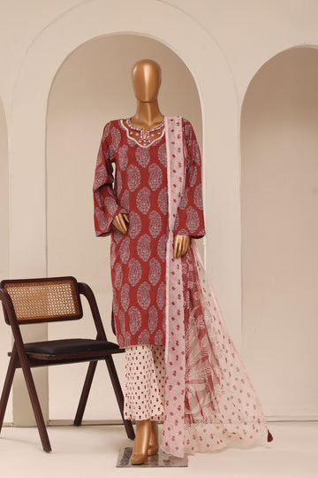 Sadabahar CutWork Embroidery Lawn 3Piece Stitched D#05