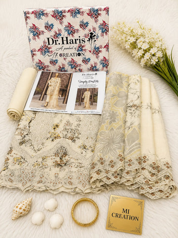 Simply Pastles By Dr Haris Mi Creation 3Piece Unstitched Collection 2026 D#-04