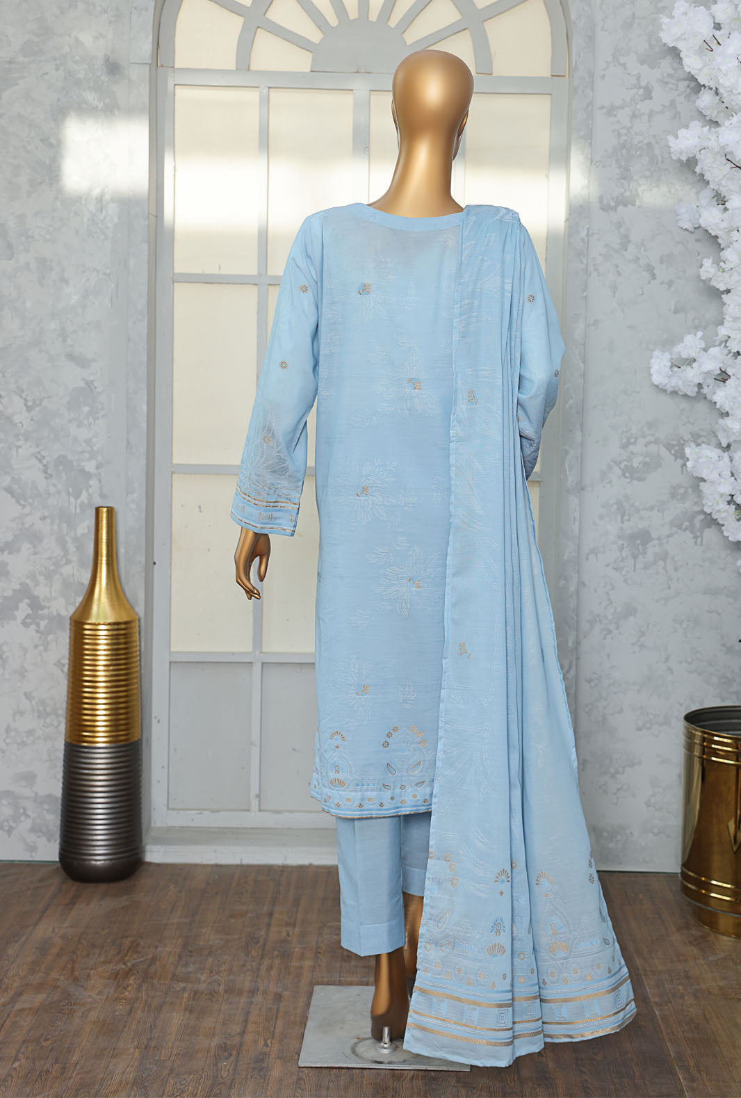 Valencia By HZ Textiles Embroidered Jacquard Suit Unstitched 3 Piece Collection 2025 D-06