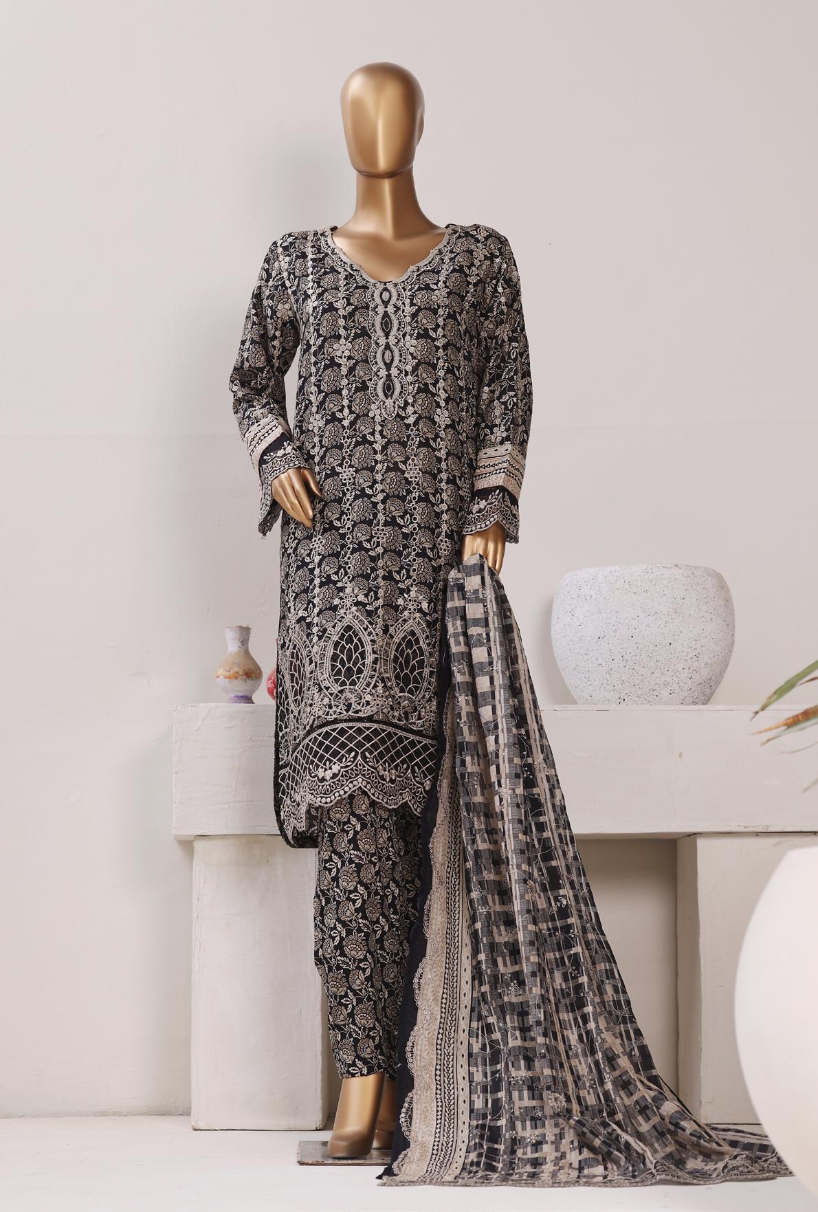Bin Saeed Luxury Stitched Lawn Embroidery With Dupatta Embroidery 3Piece Stitched COLLECTION 2026. D-02