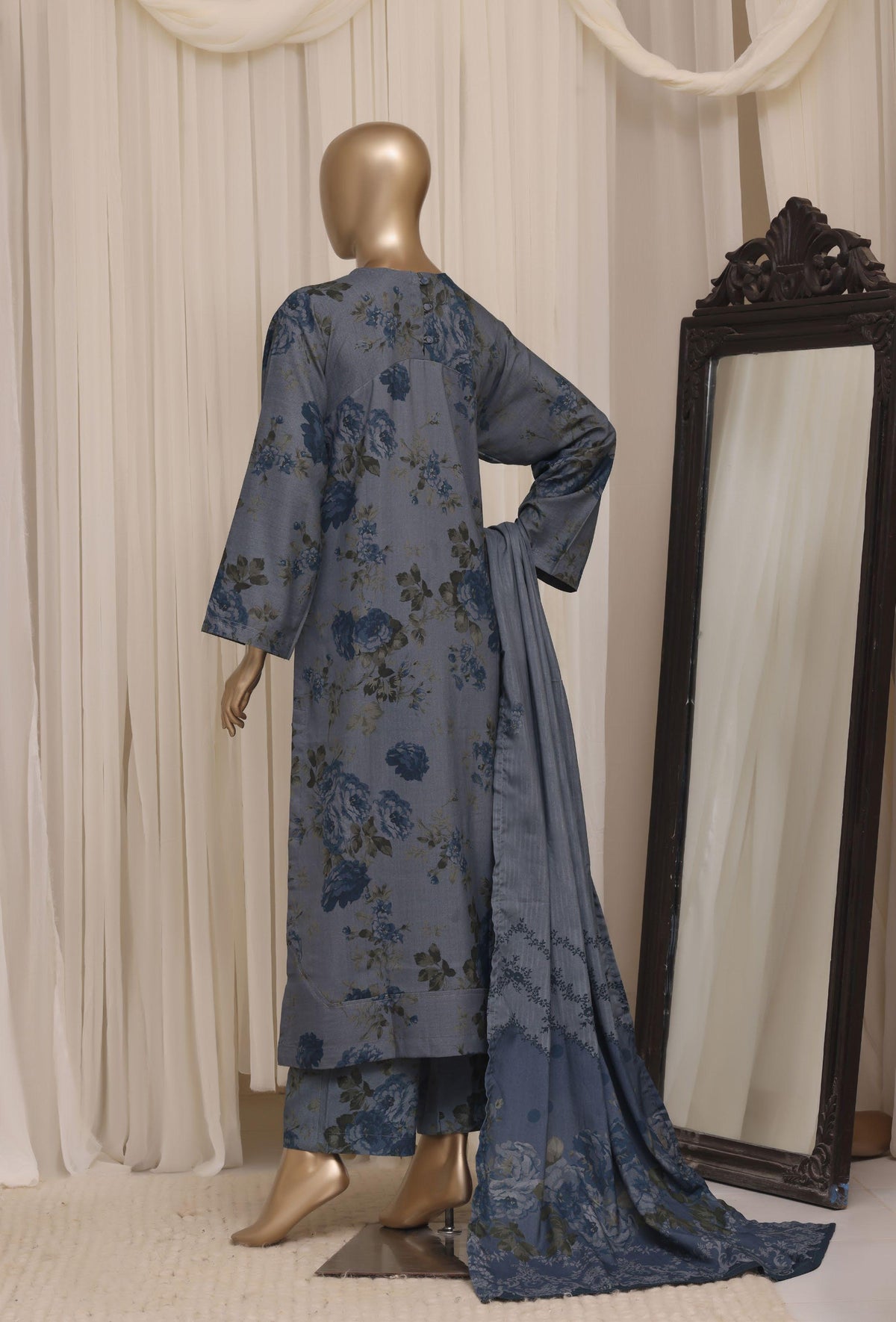 Sadabahar Luxury Dhanak Printed Winter 3Piece Collection DHS-06