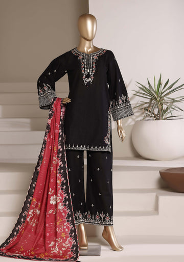 Sadabahar Luxury Eclair Solid  Textured Lawn Embroidery With Digital Printed Lawn Dupatta 3Piece Stitched Eid Festive Edition Collection 2026. D#-06