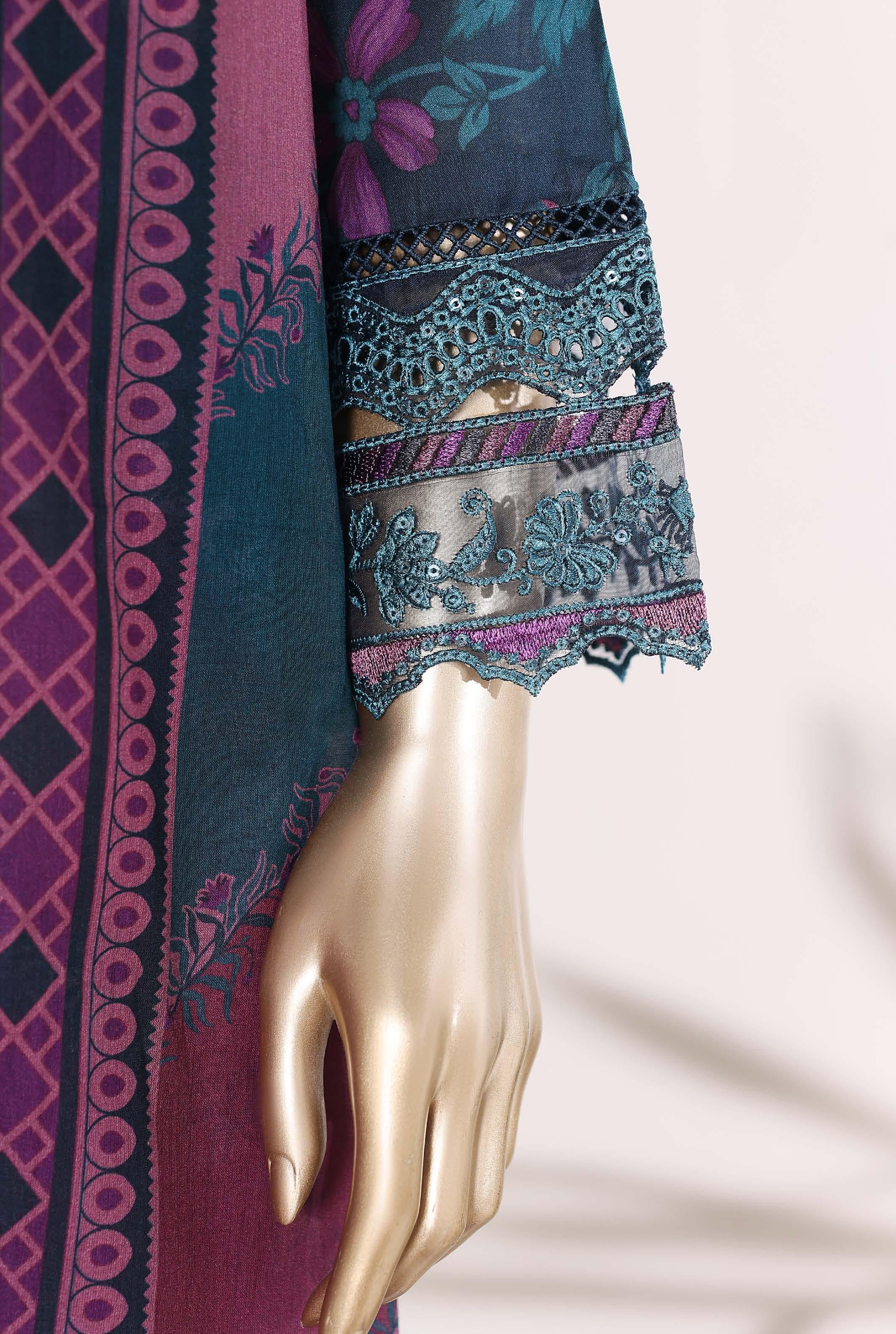 Sadabahar Luxury Signature  Lawn Embroidery 3Piece Stitched Vol-04 COLLECTION 2026. D-12
