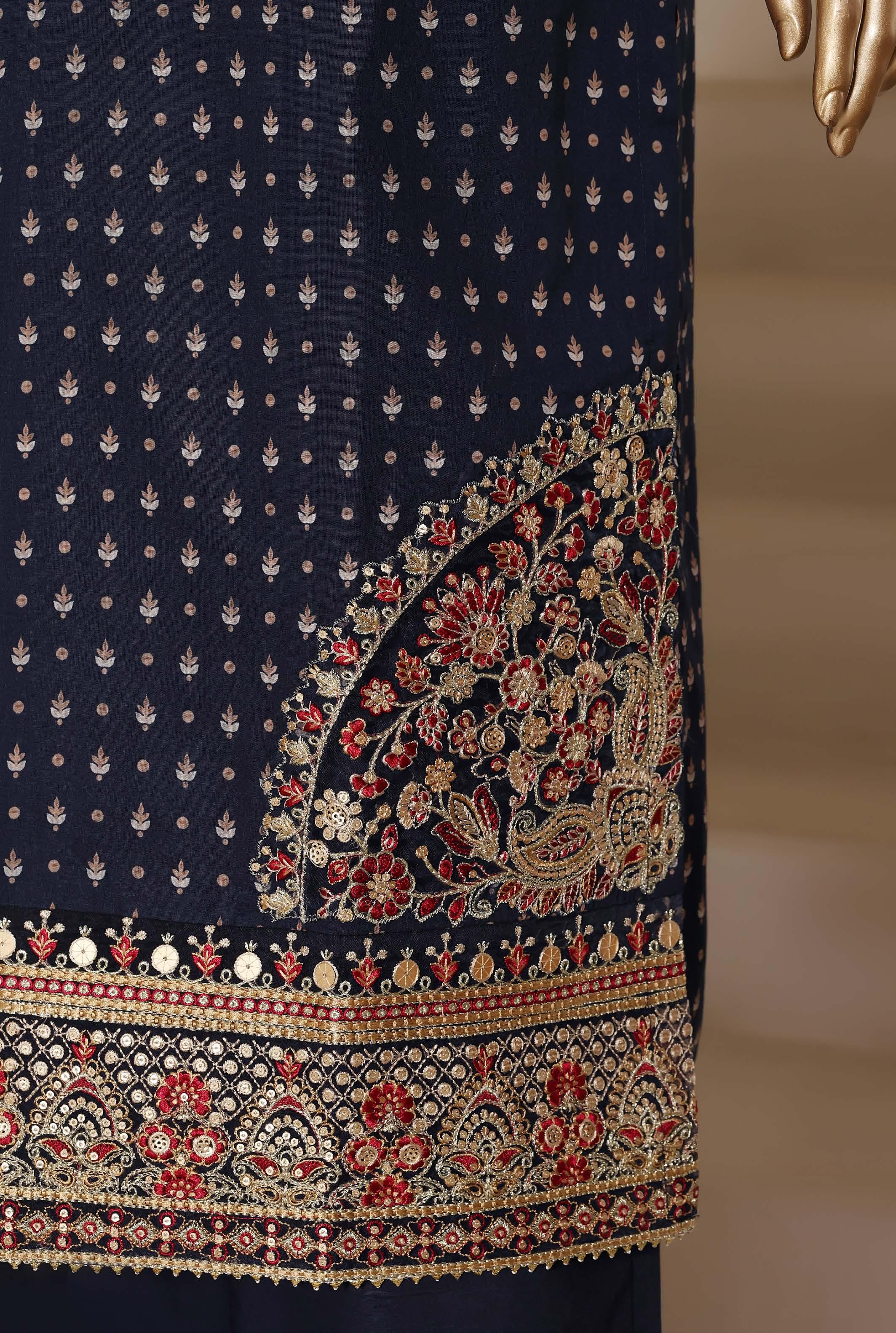Sadabahar Luxury Regal Lawn With Digital Printed Lawn Dupatta 3Piece Stitched Eid Festive Edition Collection 2026. D#-03