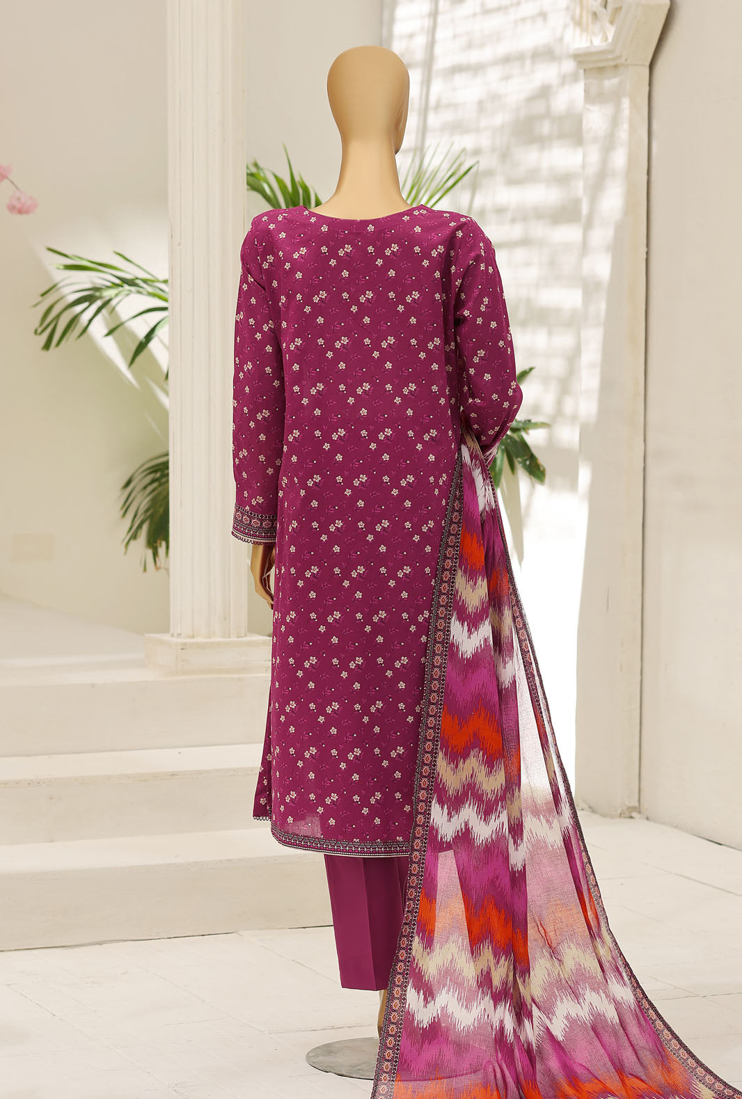 Summer Shades by HZ Textiles Digital Printed Lawn Suit Unstitched 3 Piece Collection 2026 D#-01