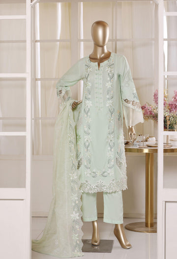 Bin Saeed Luxury Laserkari Heavy Embroidery Festive Vol-02 3Piece Stitched Collection 2026 D#-27