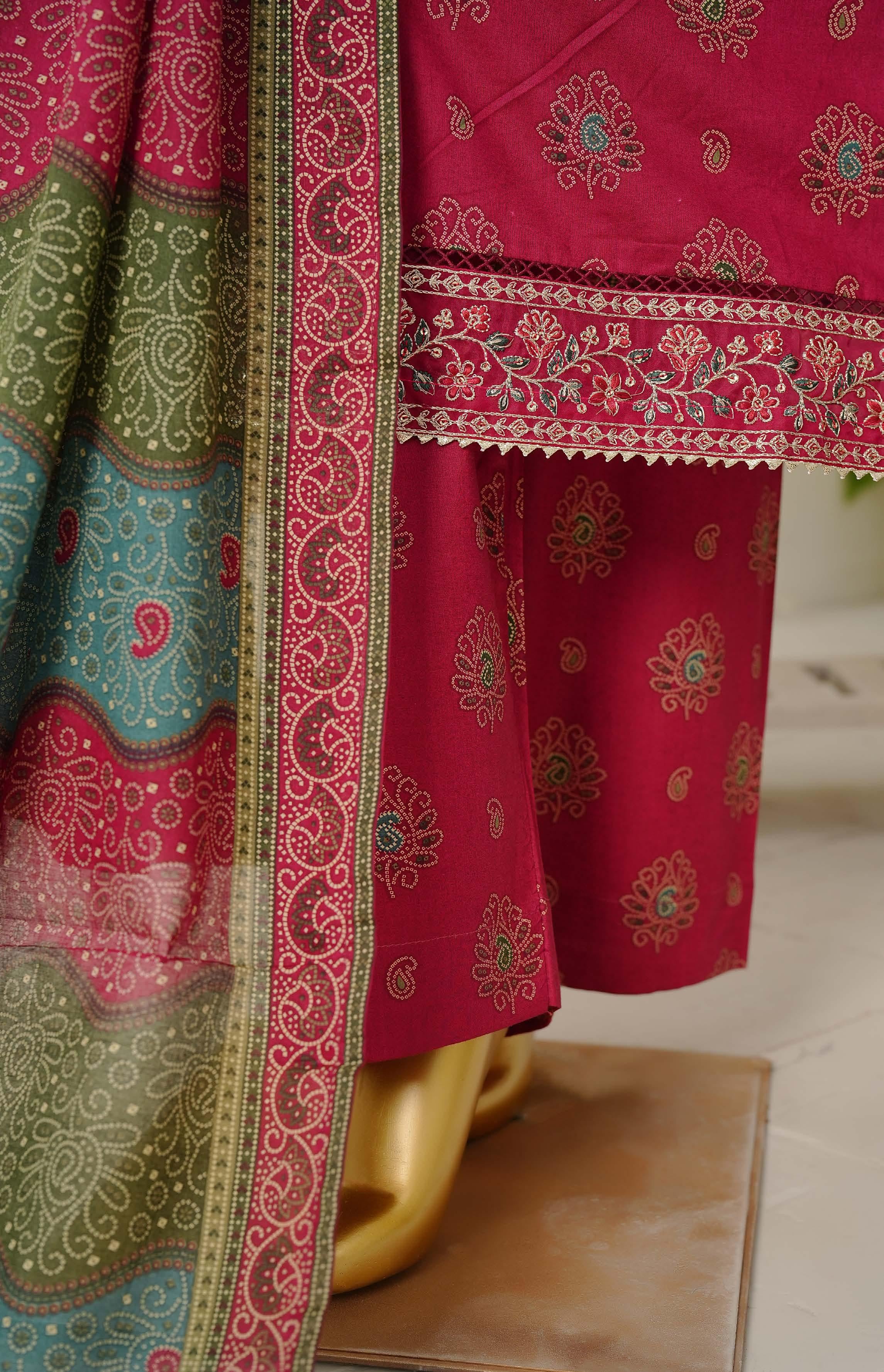 Bin Saeed Luxury Peplum Frock Style Embroidery 3Piece Stitched Vol-01 COLLECTION 2026. D#04