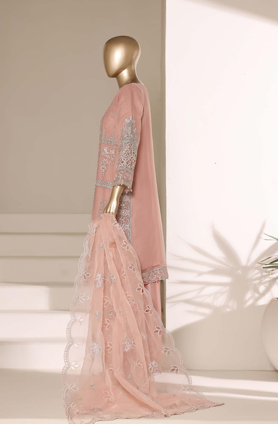 SADABAHAR LUXURY FORMAL FESTIVE °MAHPARA° ORGANZA EMBROIDERED 3PIECE STITCHED Vol-03 COLLECTION 2026 D#-04