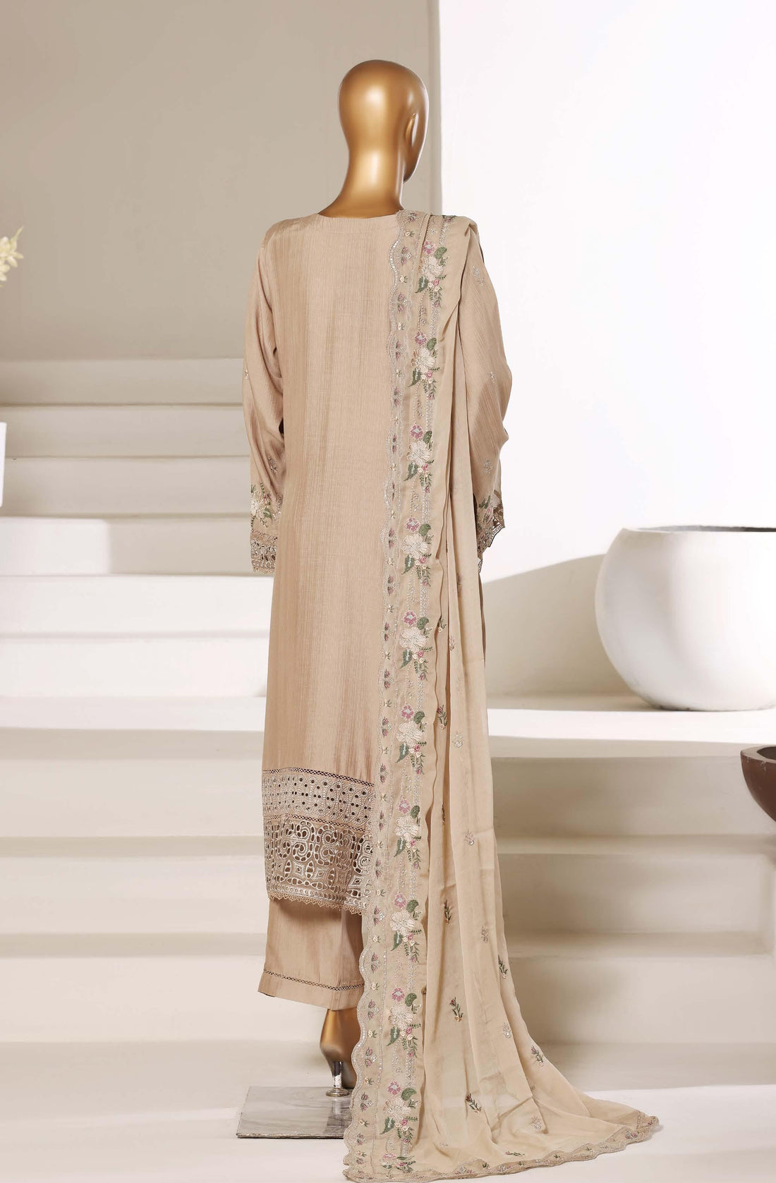 Sadabahar Luxury SlubViscous Lawn Embroidery With Chiffon Embroidery Dupatta Stitched Vol-01 Collection 2026. LEL-05
