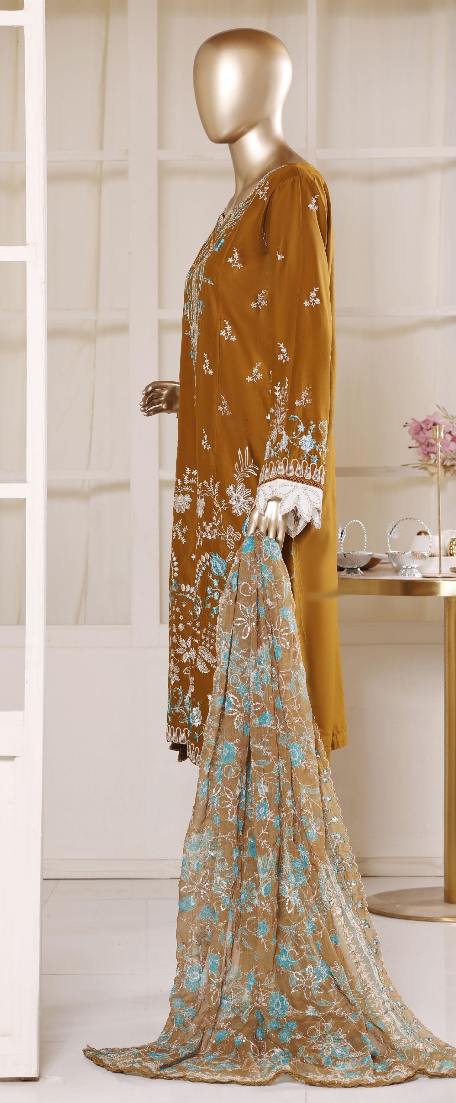 Bin Saeed Luxury Laserkari Heavy Embroidery Festive Vol-02 3Piece Stitched Collection 2026 D#-21