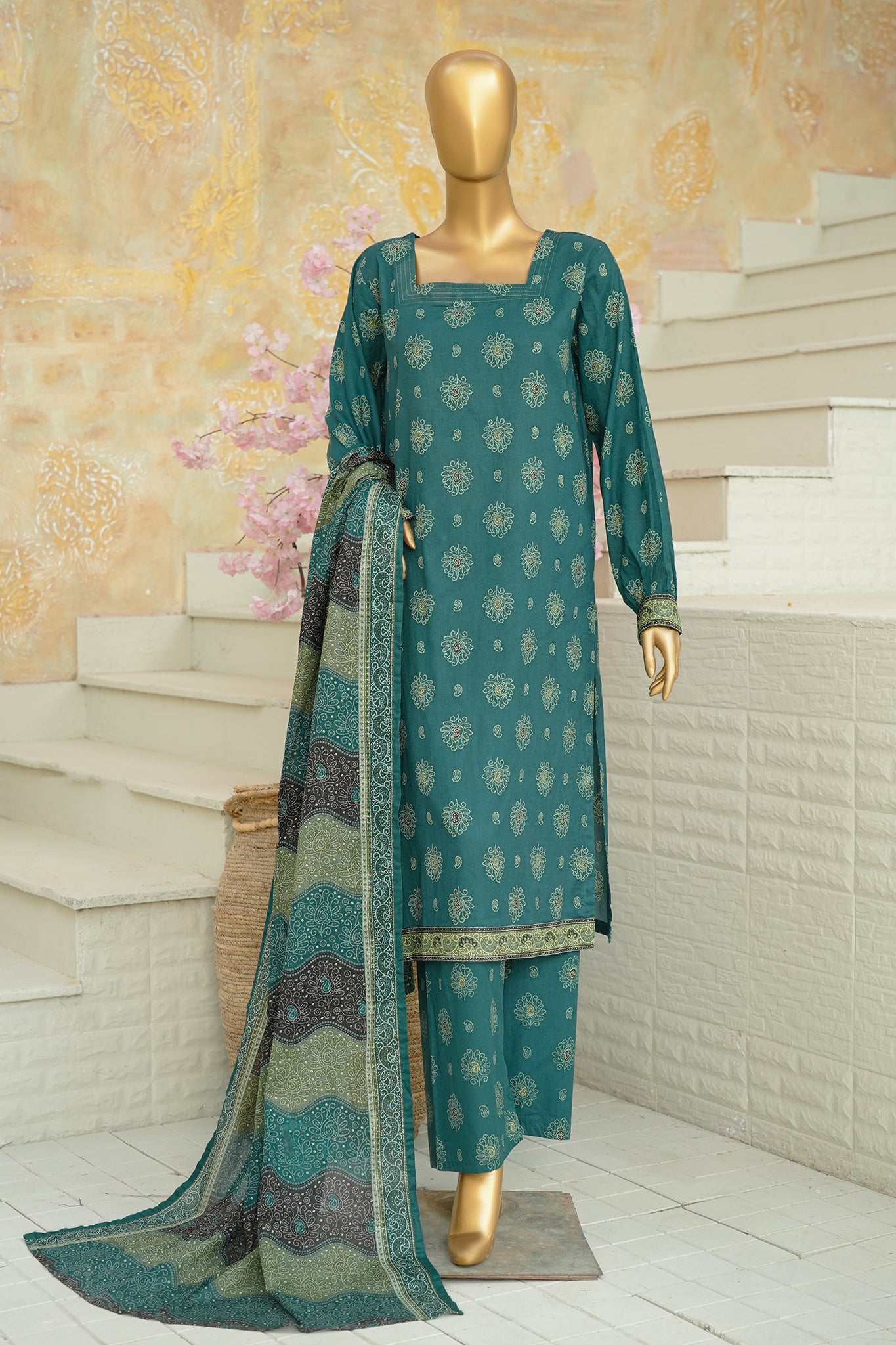 BIN SAEED Luxury Lawn Printed 3pcs Stitched Vol-18 3Piece Stitched COLLECTION 2026 D-#51