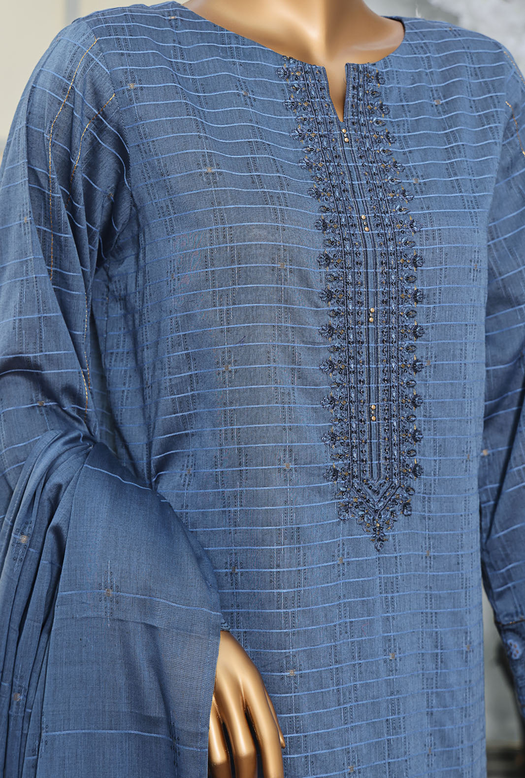 Valencia By HZ Textiles Embroidered Jacquard Suit Unstitched 3 Piece Collection 2025 D-07