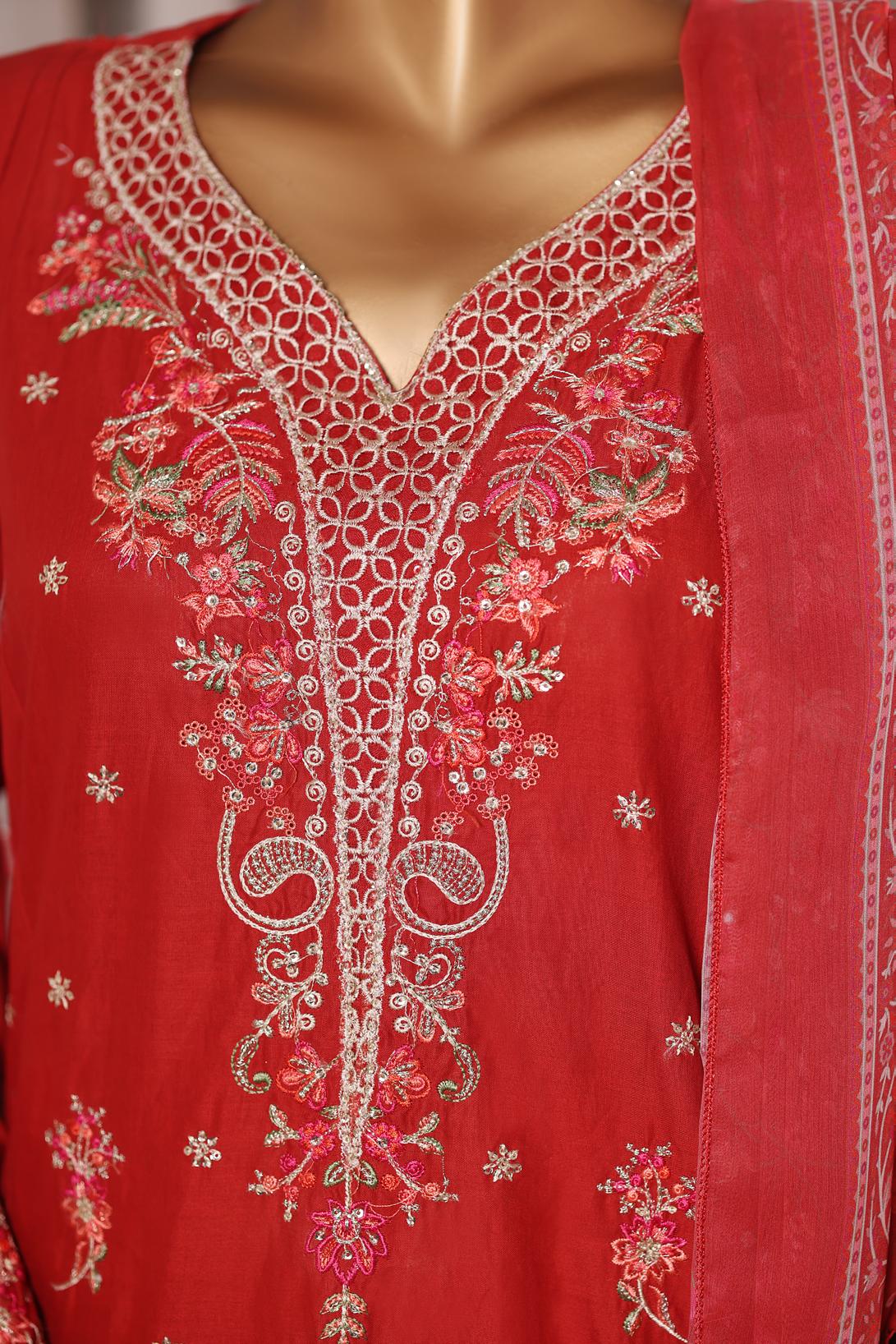 Bin Saeed Luxury Laserkari Lawn With Digital Printed Lawn Dupatta 3Piece Stitched Vol-01 Collection 2026. D#-06
