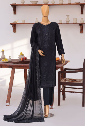 Premium Venice By HZ Textiles Embroidered With Chiffon Embroidery Dupatta Lawn Suit Unstitched 3 Piece Collection 2026 D#-03