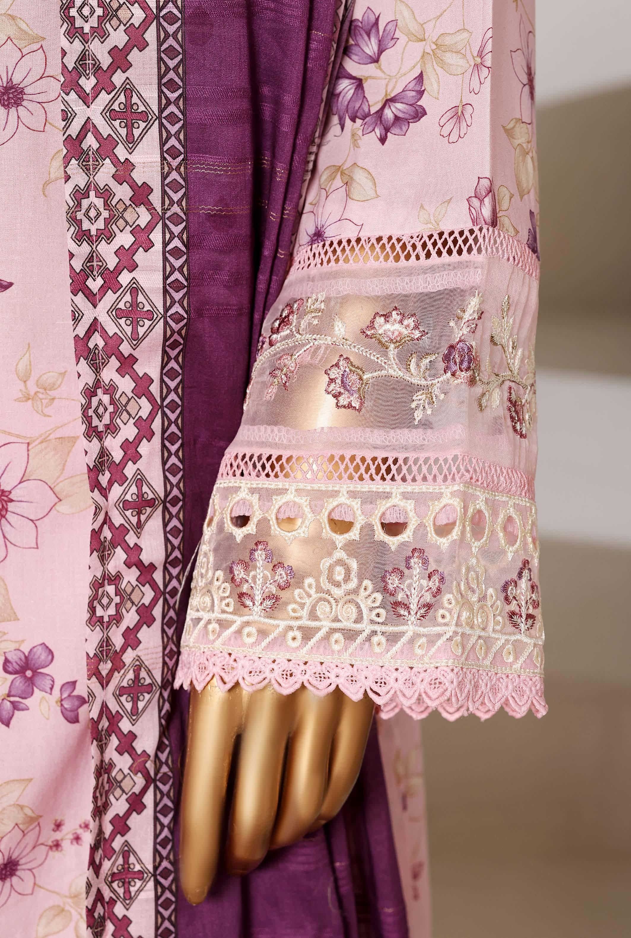 Sadabahar Luxury Long Length Festive Lawn Embroidery 3Piece Stitched COLLECTION 2026. D-03