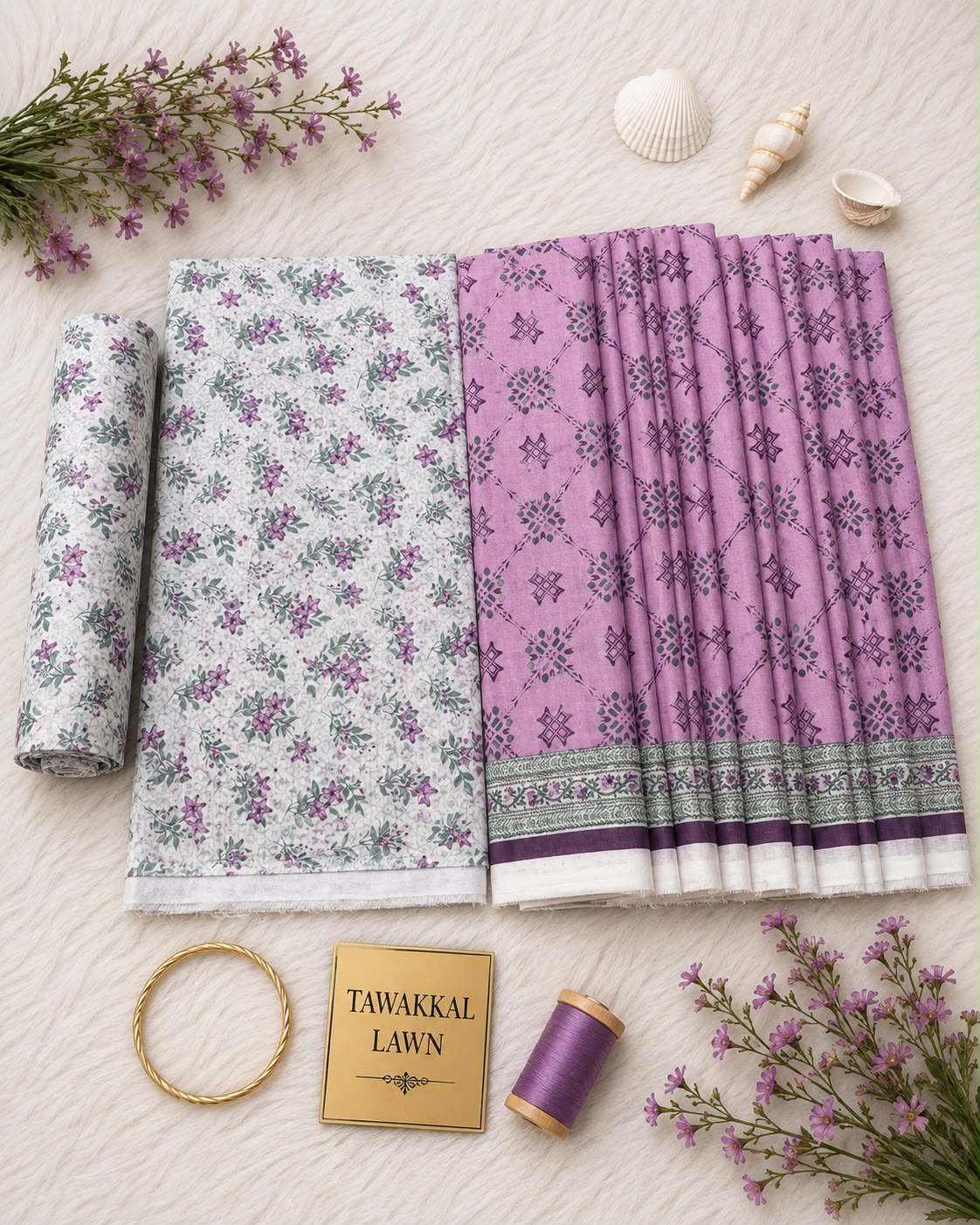 Tawakkal Luxury Lawn  Digital Printed 3Piece Unstitched_ COLLECTION 2026 D#-15