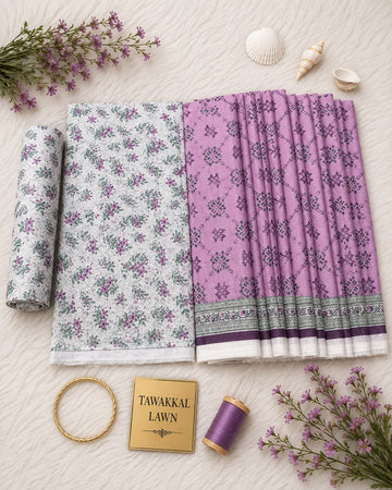 Tawakkal Luxury Lawn  Digital Printed 3Piece Unstitched_ COLLECTION 2026 D#-15