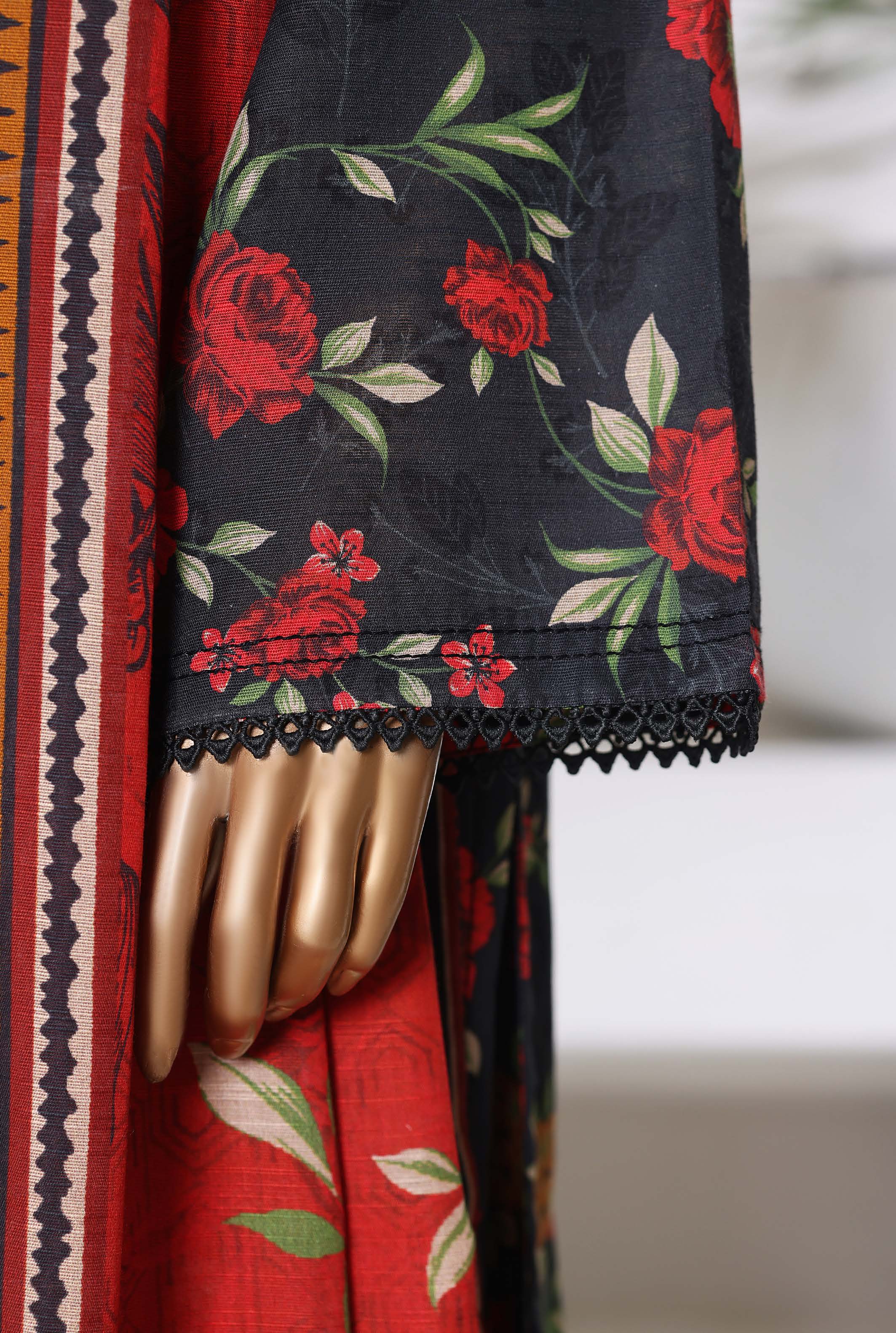 Sadabahar Printed Khadder 3PCS Stitched Vol—3 Collection 2025 D-27