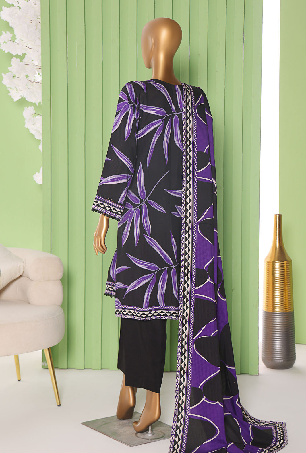 Vogue By HZ Textiles Printed Viscose Suit Unstitched 3 Piece Winter Collection 2025 D-03